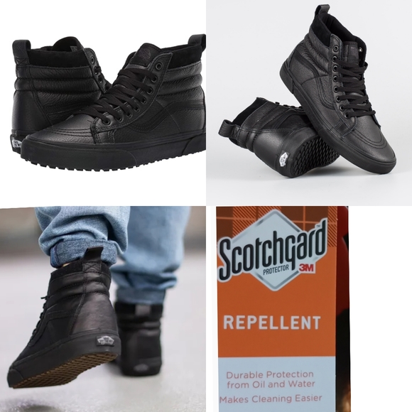 Vans Other - VANS UNISEX SK8-Hi Mte  leather  black